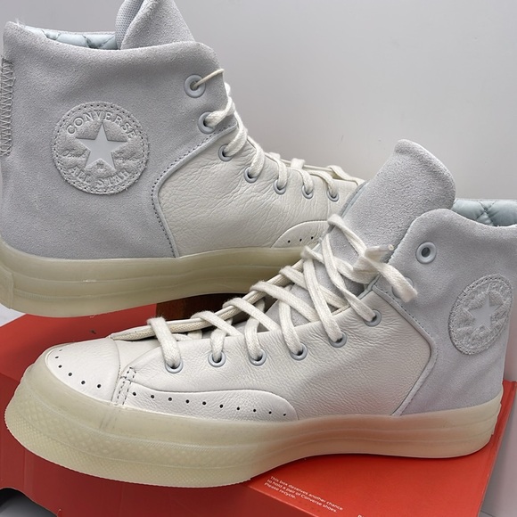 Converse WMNS CHUCK 70 MARQUIS HI VINTAGE WHITE/MOONBATHE A05620C Platforms - Picture 10 of 16